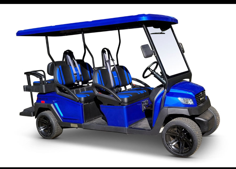 Blue Golf Cart
